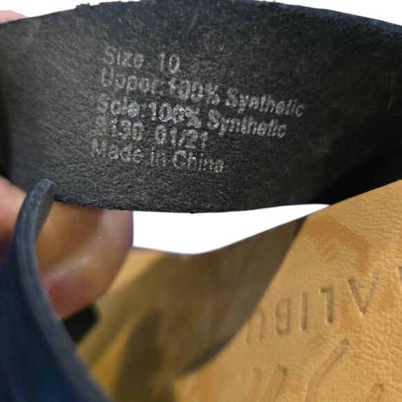 Blowfish T-strap Vany Blue Top Woven Flip Flop Sandal Adjustable Strap Rubber So - Picture 4 of 5